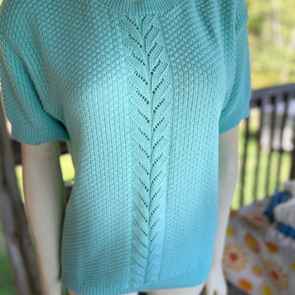 Haband For Her Short Sleeved Knit Sweater